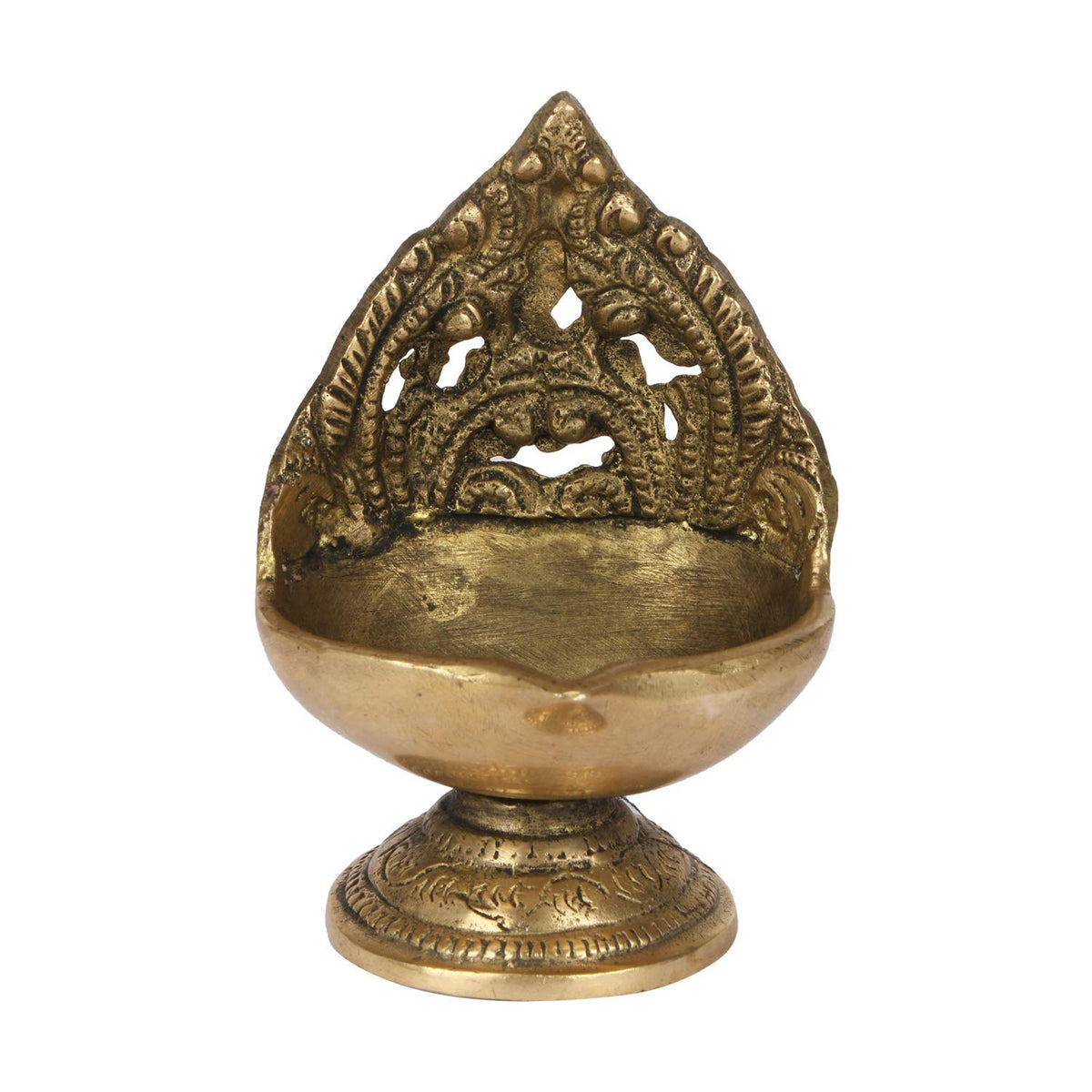 Artvarko Big Brass Diyas for Pooja | Deepak for Puja Aarti | Oil Lamp | Home Décor Item | Showpieces | House Warming Decoration | Religious Diwali Gifts - 4 Inch