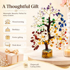 7 Chakra Crystal Bonsai, Tree of Life for Home Office Decor