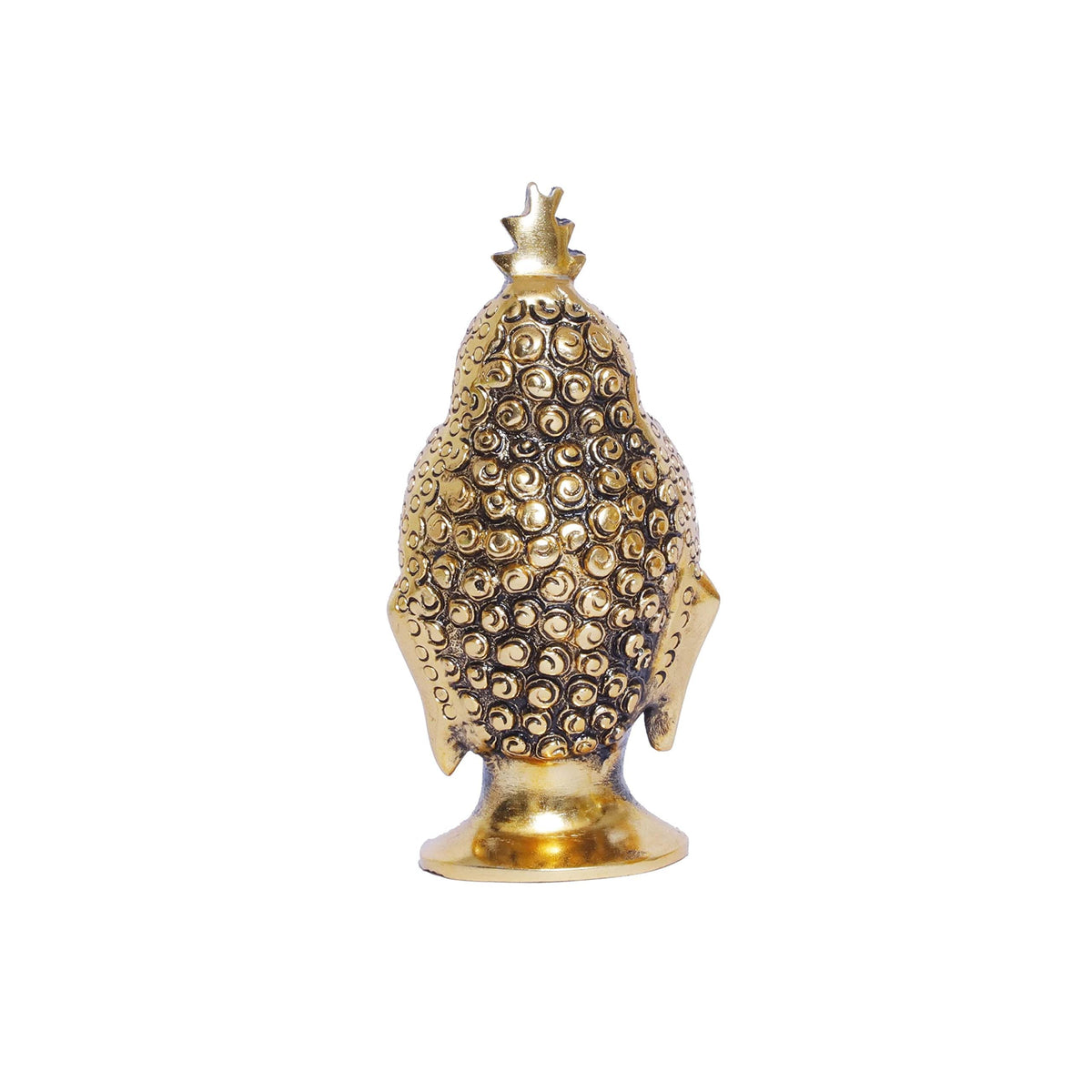 KridayKraft Lord Gautam Buddha Metal Statue Beautiful Gold Antique Finishing Meditation Buddha Murti Religious Idol for Home Office Decoration & Pooja Gifting Purpose Sculpture...