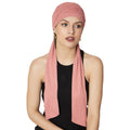 The Headscarves Women's Bamboo Viscose Prana Scarf For Hair Loss Chemo (HS131_DuskyRose)