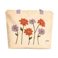 Kind Strings Canvas Flower Tote Bag for Women - Eco-Friendly Cotton Bag - Reusable & Washable - Multipurpose bag