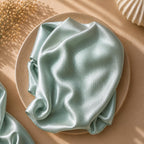 Leaf & FEATHER™ Muna Satin Hijab Scarf for Women | Pack of 2 Hijab Set | 200 x 70 cm | Silky Smooth & Lightweight | Premium Everyday Color Collection (9. Teal Green - Sage Green)