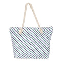 SIBY Tote Bag - Canvas Rope Handle Bag with Zipper Closure, Spacious Interior Pocket - Modern Style, Ideal for All Occasions