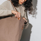 DailyObjects Latest Stylish Buoy Tote Bag for Girls & Women | Sturdy Cotton Canvas Material | Double Shoulder Straps | Ladies Handbag Purse For Daily & Office Use | Zip Pocket | Handcrafted