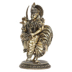 ARTVARKO Brass Goddess Bahuchara MATA Bahucharji Statue for Home Decor Puja Mandir Temple 4.5 Inch