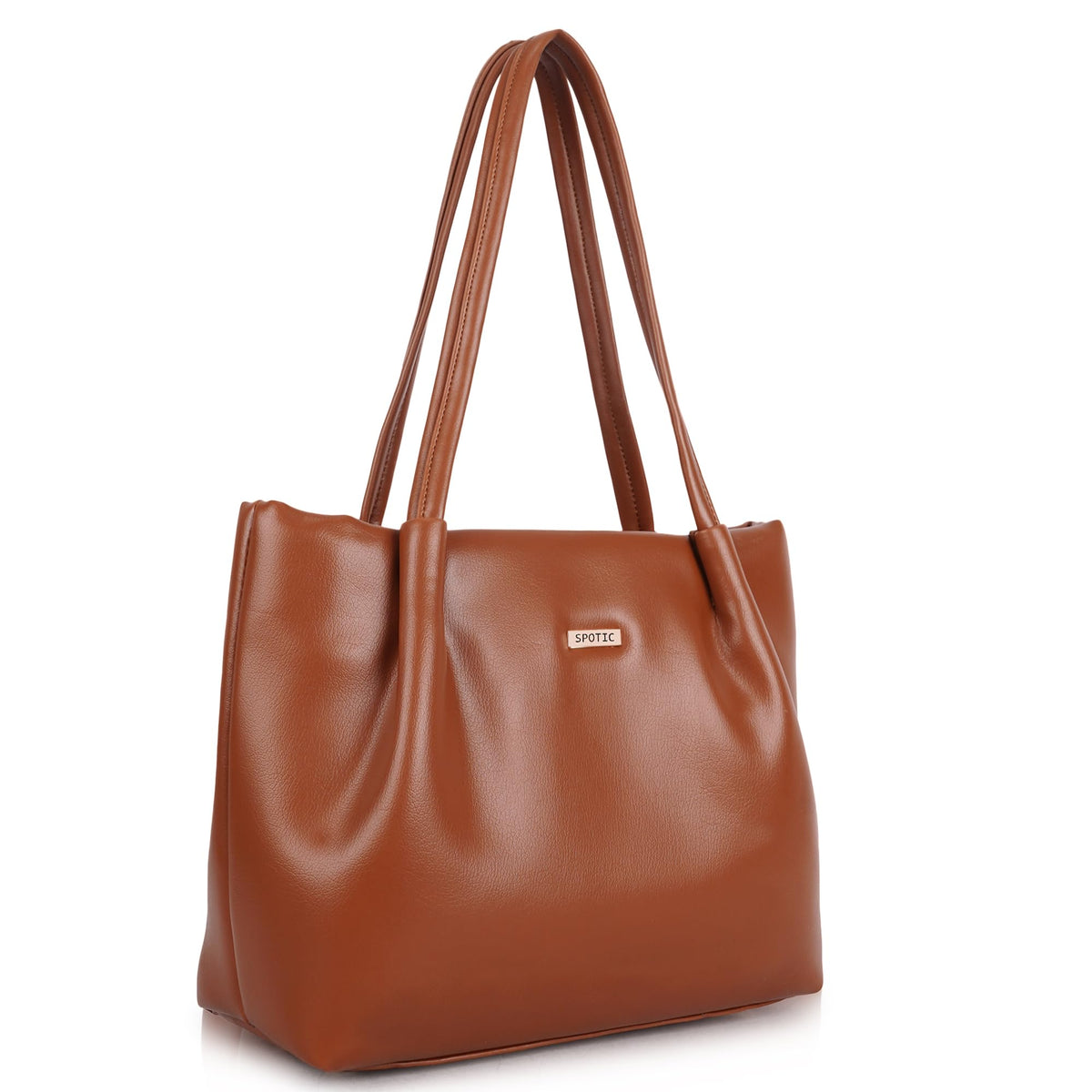 SPOTIC Synthetic Leather Premium Tote Handbag for Women – Elegant Large Shoulder Bag for Office, Work & Daily Use