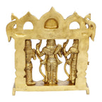 ARTVARKO Brass Ram Darbar Statue Shree Ram Ji Sita Laxman Hanuman Home Décor Puja Bhagwan Idol Murti for Mandir Temple 7.5 Inches