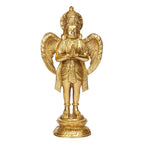 ARTVARKO Brass Garuda Idol Statue Vishnu's Vehicle Eagle Bird Murti for Home Decor Vaastu Feng Shui Vastu Lucky Charm Marriage Gift Height 8 Inch