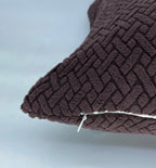 House of Quirk Polar Fleece Fabric Cushion Cover with Zipper Pack of 2 (Dark Brown, 45 x 45 cm)