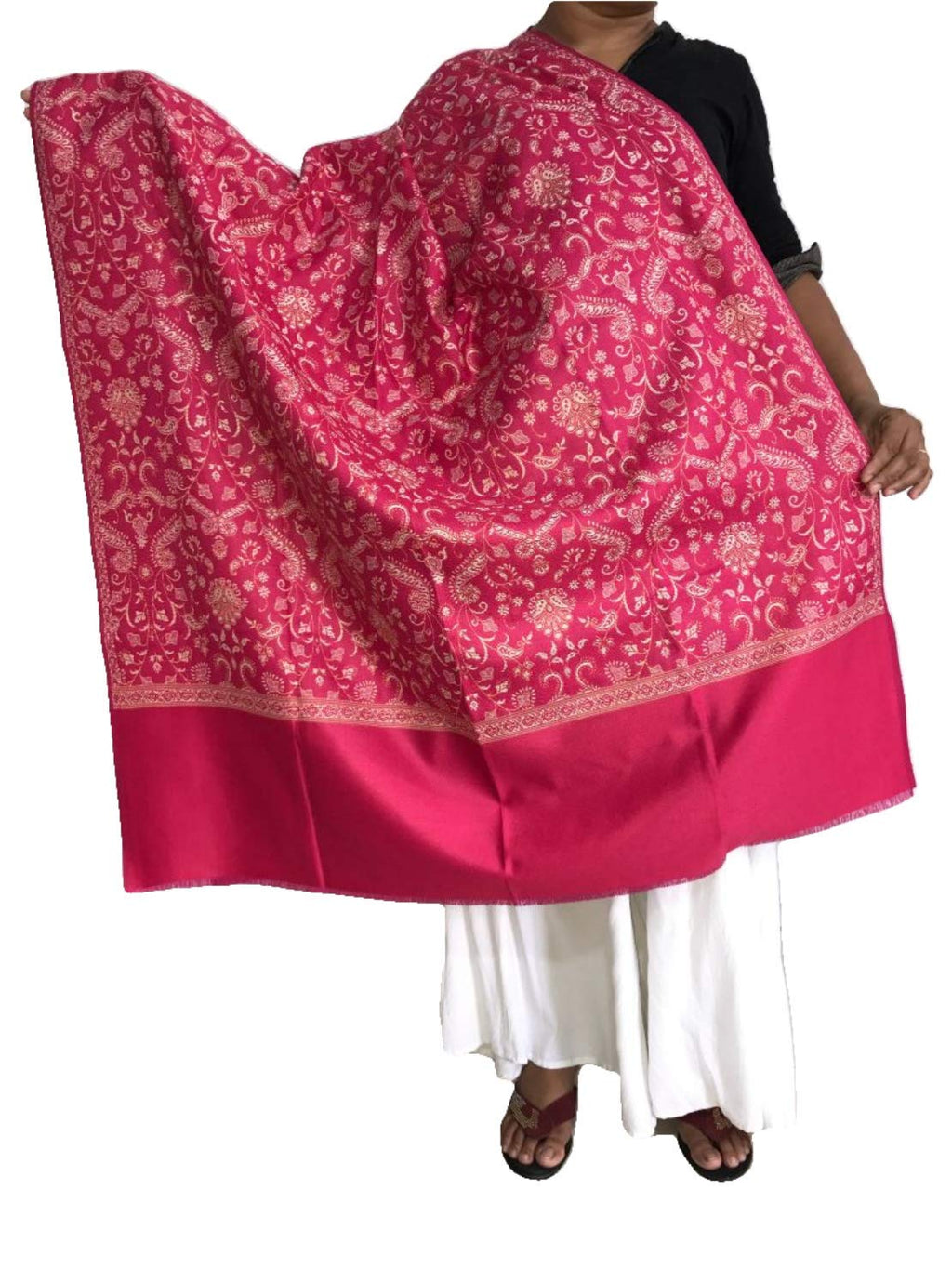 Krish Jamawar Shawl Stole For Women (Pink)