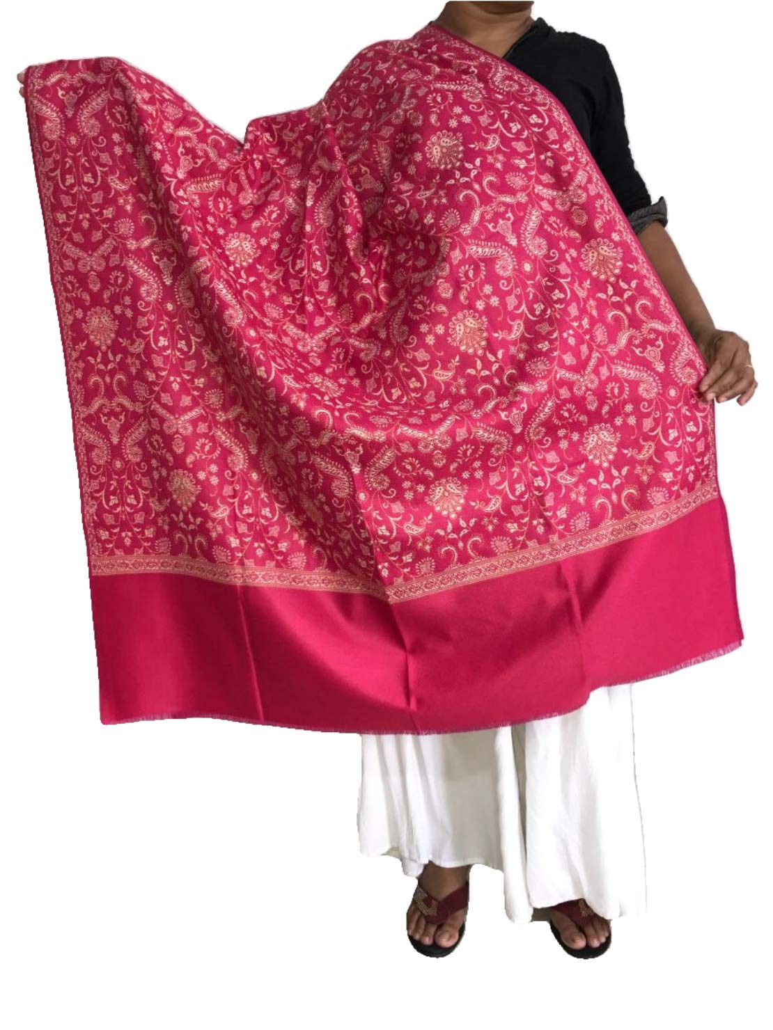 Krish Jamawar Shawl Stole For Women (Pink)