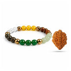 LIFE CHANGING ASTRO Dhan Yog Combo Set | Rudraksha & Crystal Bracelets for Wealth, Prosperity & Positive Energy | by Acharya Lavbhushan Ji (Shiv–Shakti Dhan Yog Combo)
