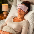 Aromatic Himalayas 100% Cotton Eye Pillow with Flaxseed & Lavender for Stress Relief, Sleep, Dryness in Eyes, Puffiness, Dark Circles, Sinus Congestion, Yoga and Meditation-Perfect for Self Care Gifts-Brown