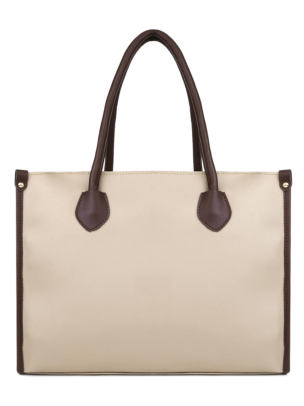 LEGAL BRIBE Womens Textured Shoulder Tote Bag (Beige)