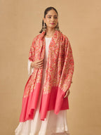 Pashmoda Women Ruhani Fine Wool Nalki Embroidered Shawl (Size: 40x80in, 101x203cm) EMS01