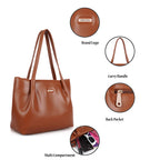 SPOTIC Synthetic Leather Premium Tote Handbag for Women – Elegant Large Shoulder Bag for Office, Work & Daily Use