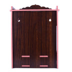 nexat Decorative MDF Wooden Mandir with Doors | Compact Pooja Temple for Home, Office & Gift Purpose (393)