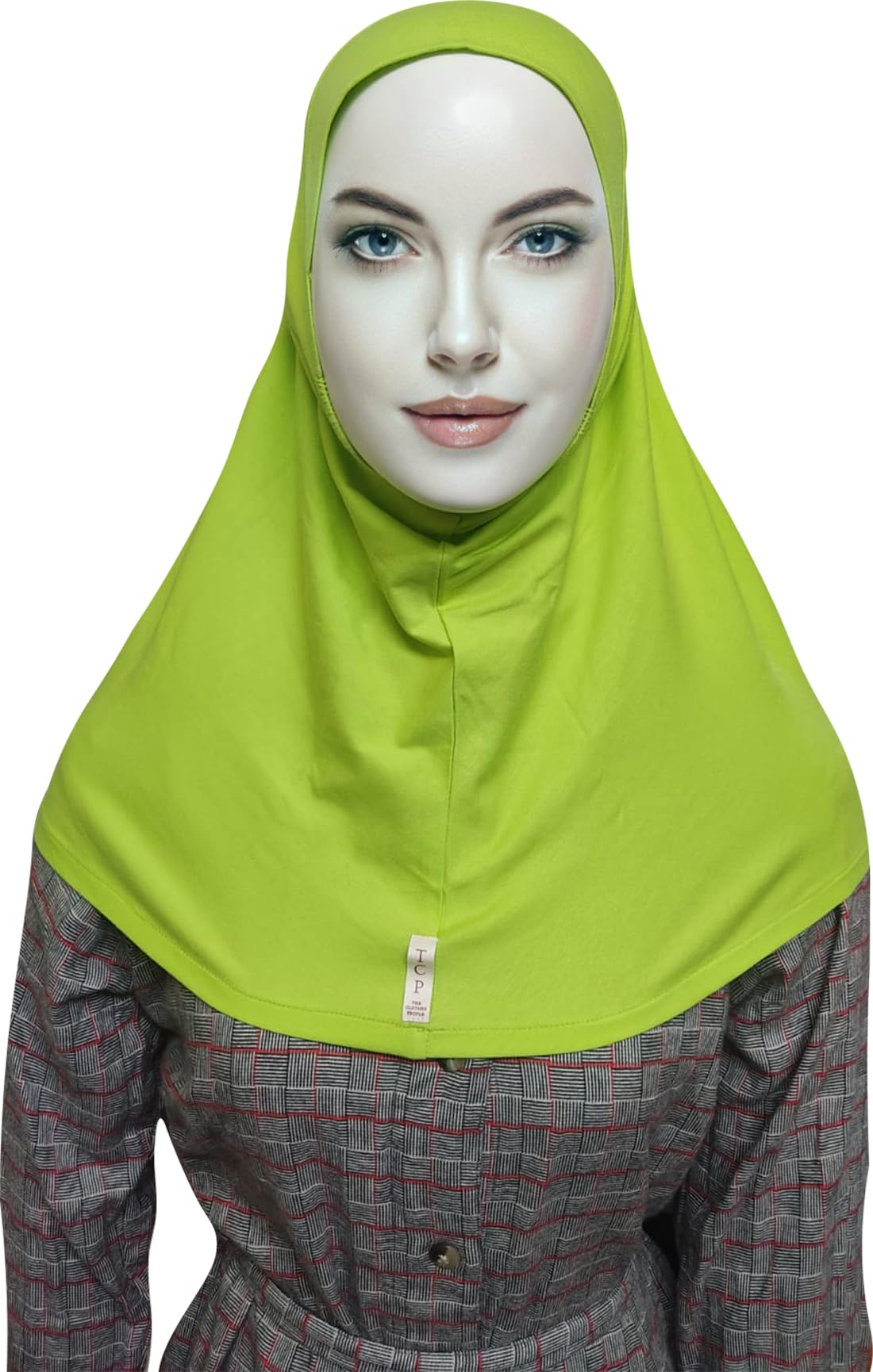 MINI HIJAB JERSEY WOMEN'S COLLECTION: Embrace Modesty with Fashion and Confidence COL AQUA (FLUORESCENT GREEN)