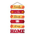 Artvibes Family Is the Heart Wooden Art Decoration item for Home | Decor Hanging Ornaments | Wall Art For Hall | Family Quotes Wall Hanging | Wall Poster | Quotes Decor Item | Art Prints (WH_6605N)
