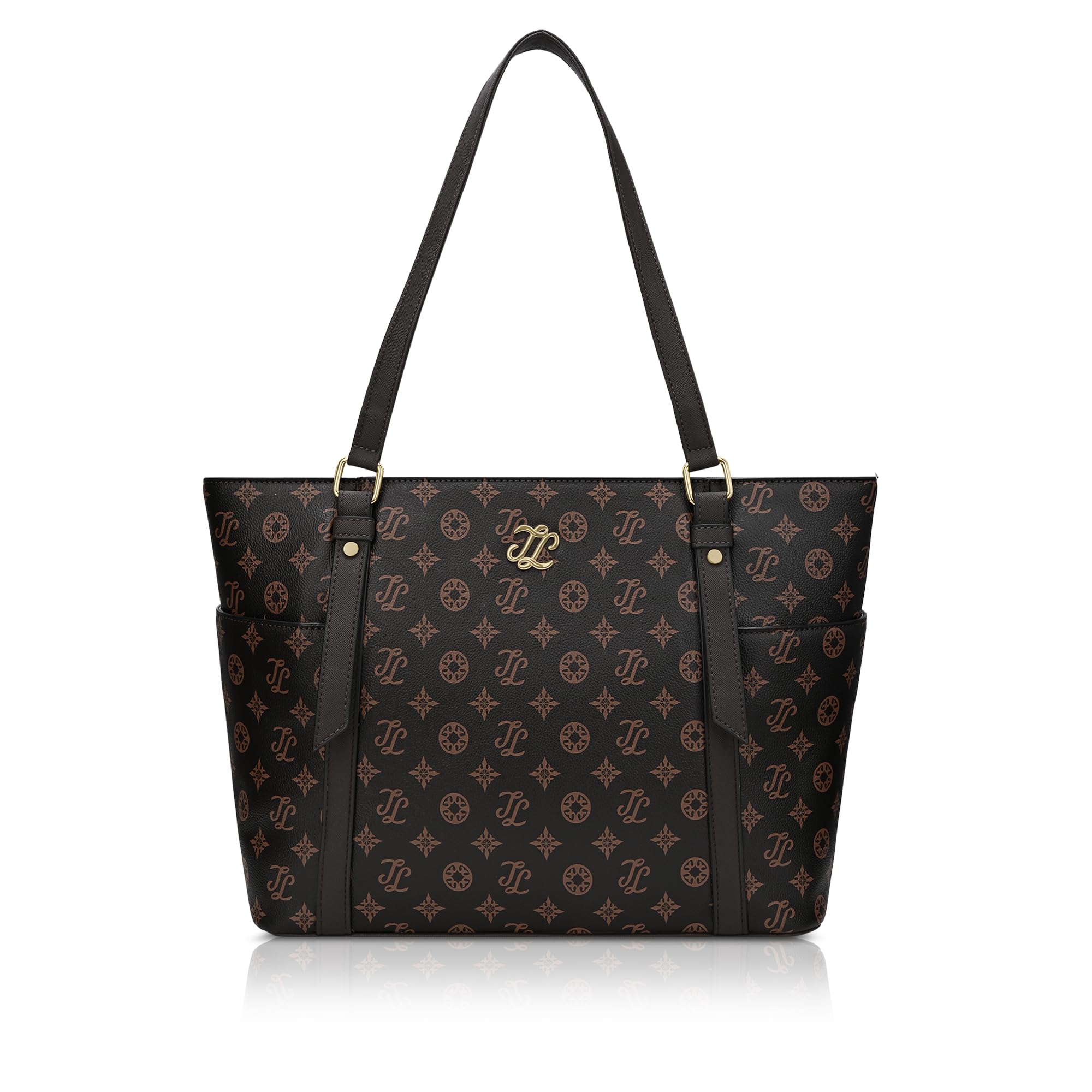 Lavie Signature Women's Harisburg Monogram Tote Laptop Bag | Tote Laptop Bag for Work | Ladies Purse | Stylish Shoulder Bag | Gift for Women