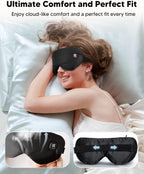 arboleaf Heated Eye Mask, Cordless Rechargeable Warm Eye Compress