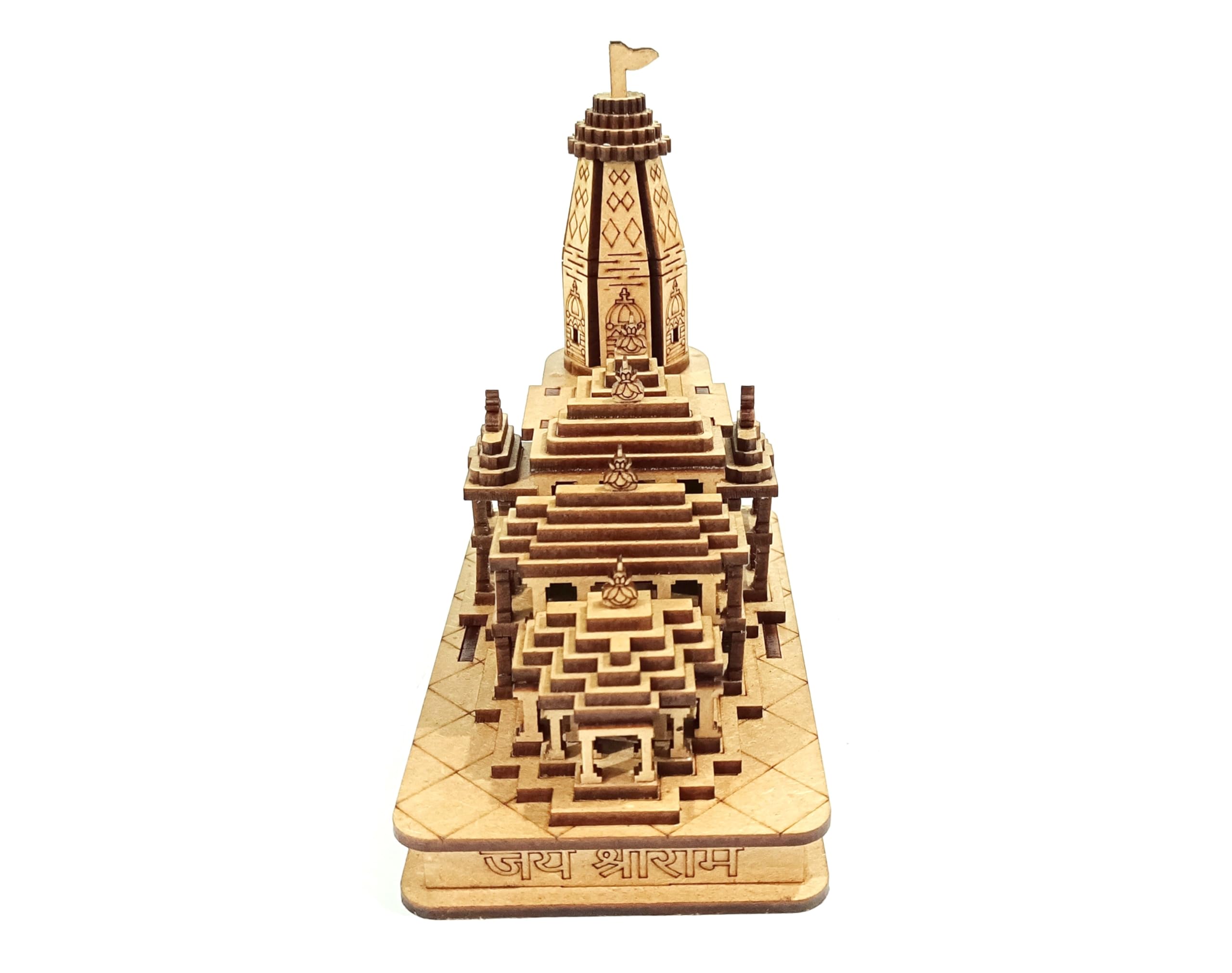 AAR Home Gallery Shri Ram Mandir Ayodhya Mandir for Home (Small) - Ideal for Home Decor and Pooja (5.5x3.1x5.5) inch