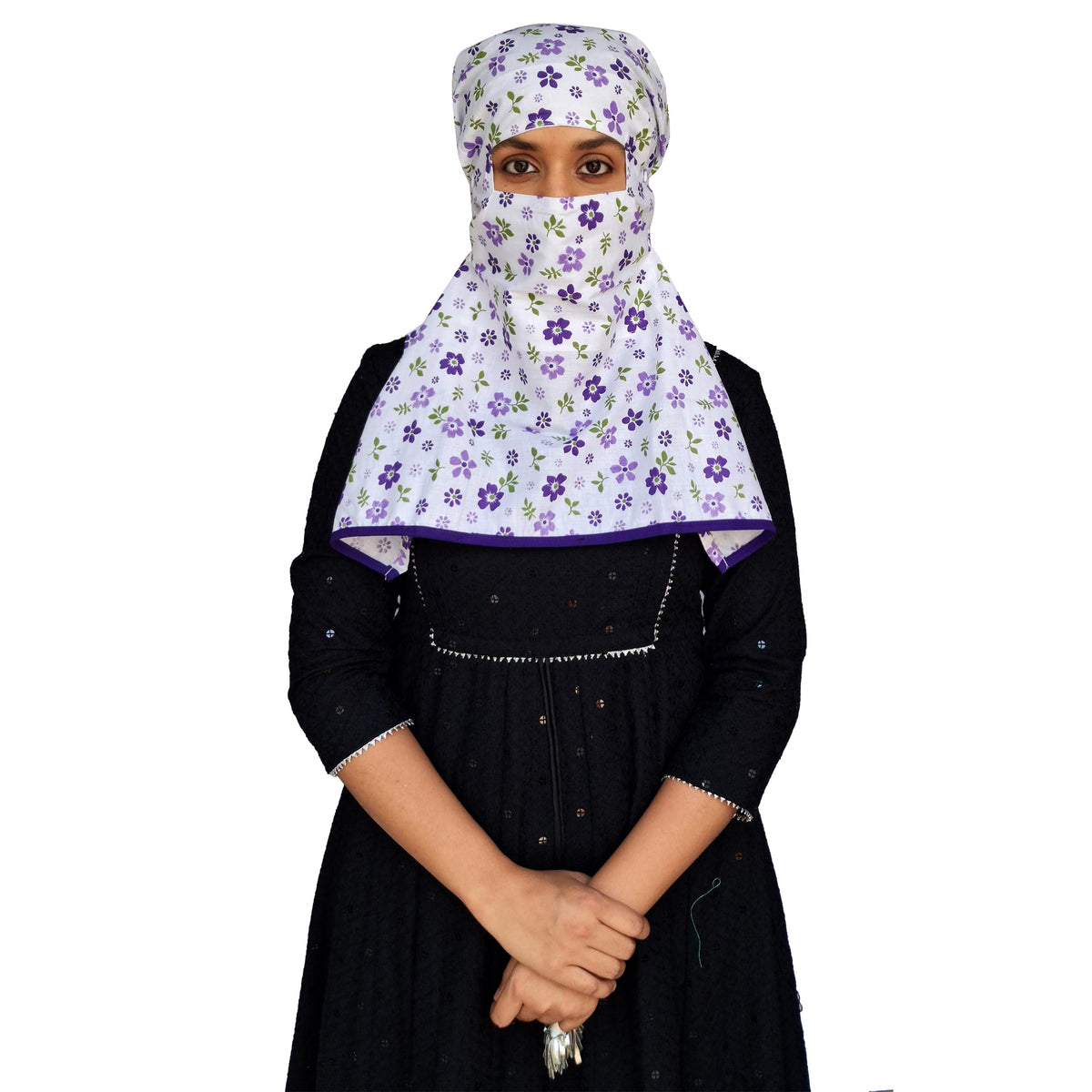 Switchon Women's Export Quality Cotton Multi Color Scarf Cum Hijab For 12 Yrs And Above (Purple)