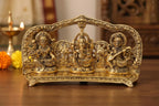 KridayKraft Laxmi Ganesh Saraswati Murti,Laxmi Ganesh Murti,Showpiece Figurines,Laxmi Ganesh Saraswati Statue for Pooja & Religious Idol Gift Article,Corporate Gift..