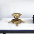 Artvarko Brass ASHT Dhaatu Large Size Diya Deepak for Puja Room Tortoise Kachua Statue Oil Deepak Lamp 7.5 Inches