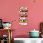 Artvibes Kitchen Rules Printed MDF Wooden Wall Art For Cafe | Kitchen | Restaurants | Quotes Decor Item | Kitchen Quotes Wall Hanging | Wall Sculpture | Signs & Plaques | Gift Items (WH_7004N)