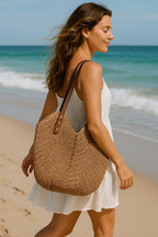 DUCHESS Straw Bag for Women Summer Beach Bag Soft Woven Tote Bag Large Rattan Shoulder Bag for Vacation