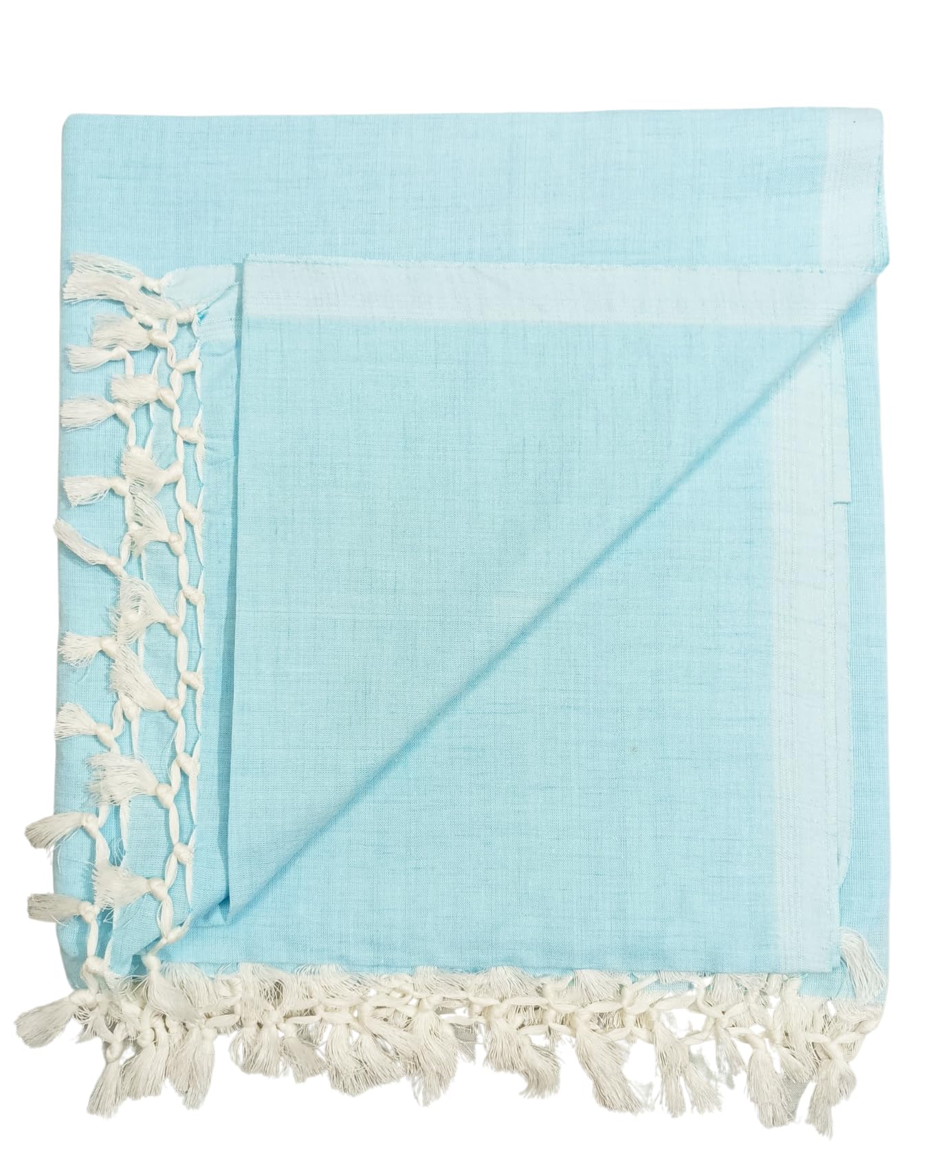 Arvore Bunkaar Pure Handloom 100% Soft Desi Bamboo Viscose Soft Bhagalpuri Andi Chadar/Summer Blanket/Khes/Top Sheet/AC Blanket/Odhne wali Chadar (Blue, Plain, 1, Bhagalpuri Chadar) Kafalo