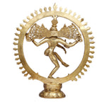 ARTVARKO Brass Natraja Big Statue Idol of Lord Shiva Ji Dancing Natraj Murti for Temple Mandir Home Décor 19 Inches