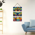 Artvibes Nature Inspired Wooden Wall Hanger for Home Decor | Modern Decoration Items | Handcrafted Art | Wall Sculpture | Signs & Plaques | Wall Art Print | Art For Wall | Unique Gift (WH_9420N)