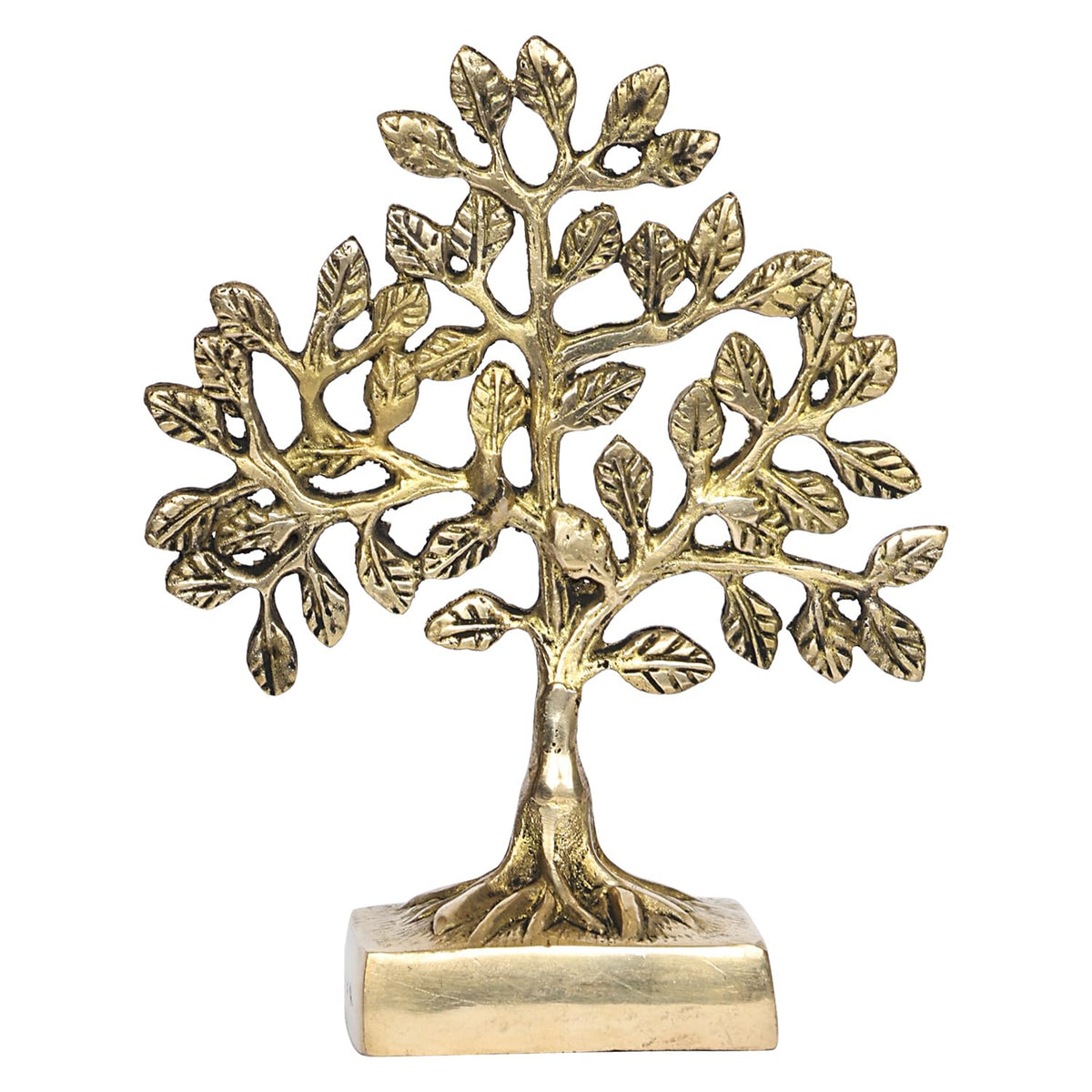 ARTVARKO Brass Kalpavriksha Tree of Life Vastu Fengshui Good Luck Decor Showpiece Gift 7 Inch