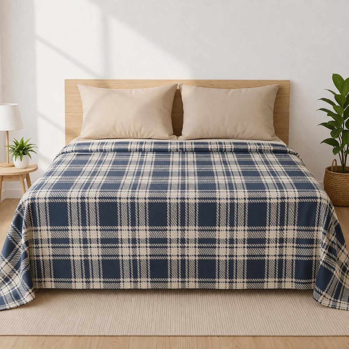 Premium Flannel Dohar for Double Bed | Ultra Soft & Lightweight AC Blanket | Breathable All Season Blanket Ac Quilt for Summer & Mild Winter | Machine Washable (84x90 Inches)_Print Style 42 Kafalo