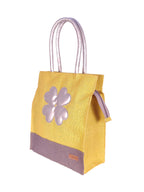 Foonty Exclusive Sunflower Daily Use Jute Lunch Bag(Yellow,FFFWB6015C)