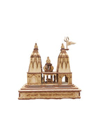 Beautiful Handmade Wooden 3D Kashi Vishwanath Temple Model – Ideal for Religious Gifts and Office Decor