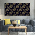 VIBECRAFTS Canvas Paintings for Living Room Drawing Room Elephant Madhubani Art Canvas Wall Painting Fitted With Wooden Frame for Home | Office | Gift (PTVCH_2417)