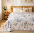 VAS COLLECTIONS Cotton AC Blanket for Single Bed (152 x 225 cm) | Reversible Soft Lightweight All-Season Blanket | Skin-Friendly & Breathable Comforter (Blue Lagoon), Single Kafalo