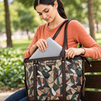 FUOCO Stylish Handbags & Tote Bags for Women – Large Capacity Shoulder & Crossbody Side Bag with Adjustable Strap & Zipper Closure for Office, Work, College & Travel