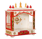 Kamdhenu art and craft Wooden Temple/Home Temple/Pooja Mandir/Pooja Mandap/Temple for Home (Bal4)