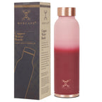 MERCAPE Pure Copper Color Water Bottle 950 ml | Matte Finish Reusable Metal Bottle with Leak-Resistant Cap | Suitable for Home, Office & Travel (Blush Pink Gradient)