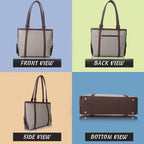 Lookout Fashion Luxe Tote Handbag (fit 15.6 inch laptop) (Beige)