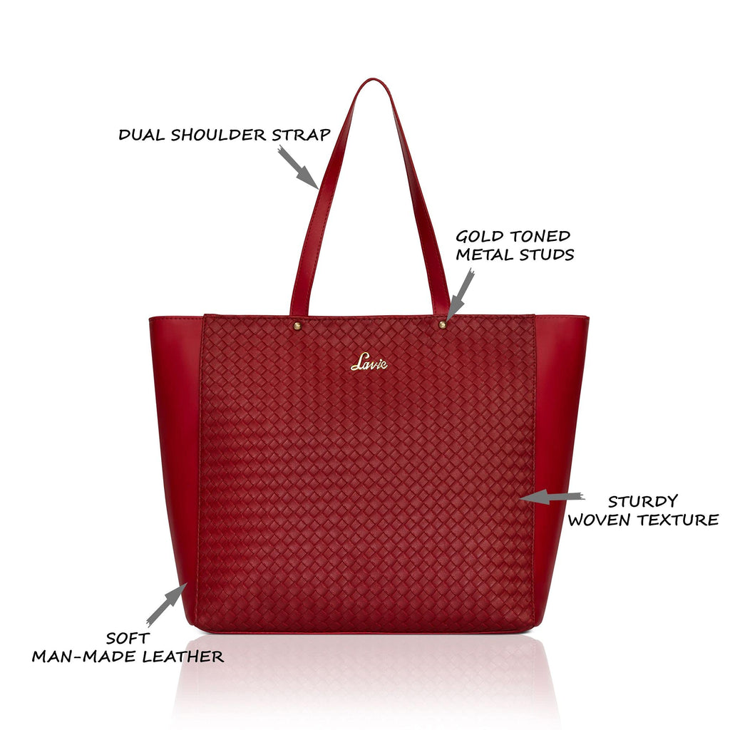 Lavie Women's Nova Tote Handbag (Red)