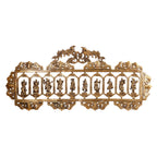ARTVARKO Pure Brass Dashavatara Dasavatharam of Lord Vishnu Statues Ten Incarnations Avatars Wall Hangings Idol Murti Home Puja Temple Gifts 33.5 Inches