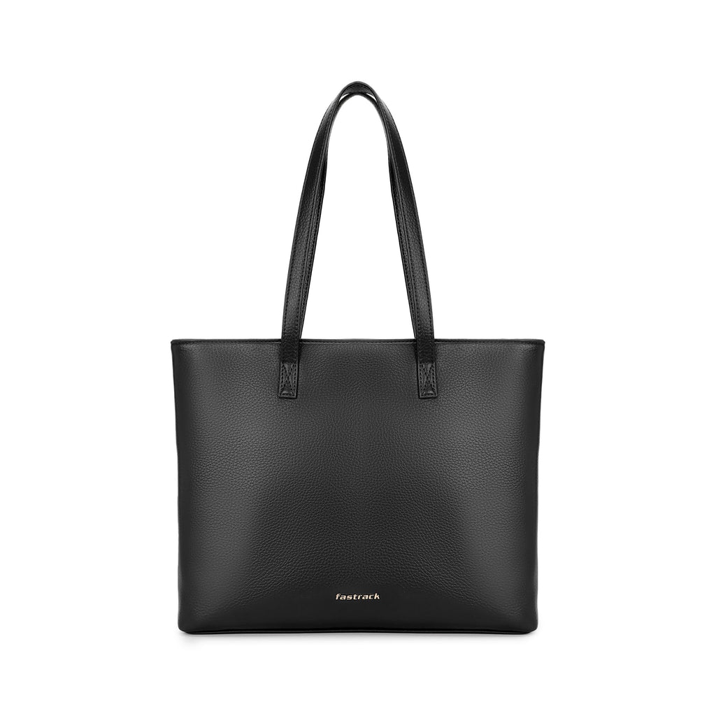 Fastrack Pebblepop Tote | Faux-Leather Women's Tote Bag | Textured Laptop Tote For Daily Use | 14-Inch Laptop Compatible