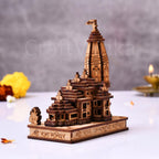 CraftVatika Ram Mandir Ayodhya Model 3D | Ayodhya Ram Mandir Model in 3D Wooden (4 Inch Height)