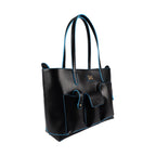 HIE Carol Women's Tote Bag | Stylish Medium Vegan Leather Laptop Tote Fits Up to 16 | Spacious Main Compartment, Front & Back Pockets | Ideal for Office, Work & Travel