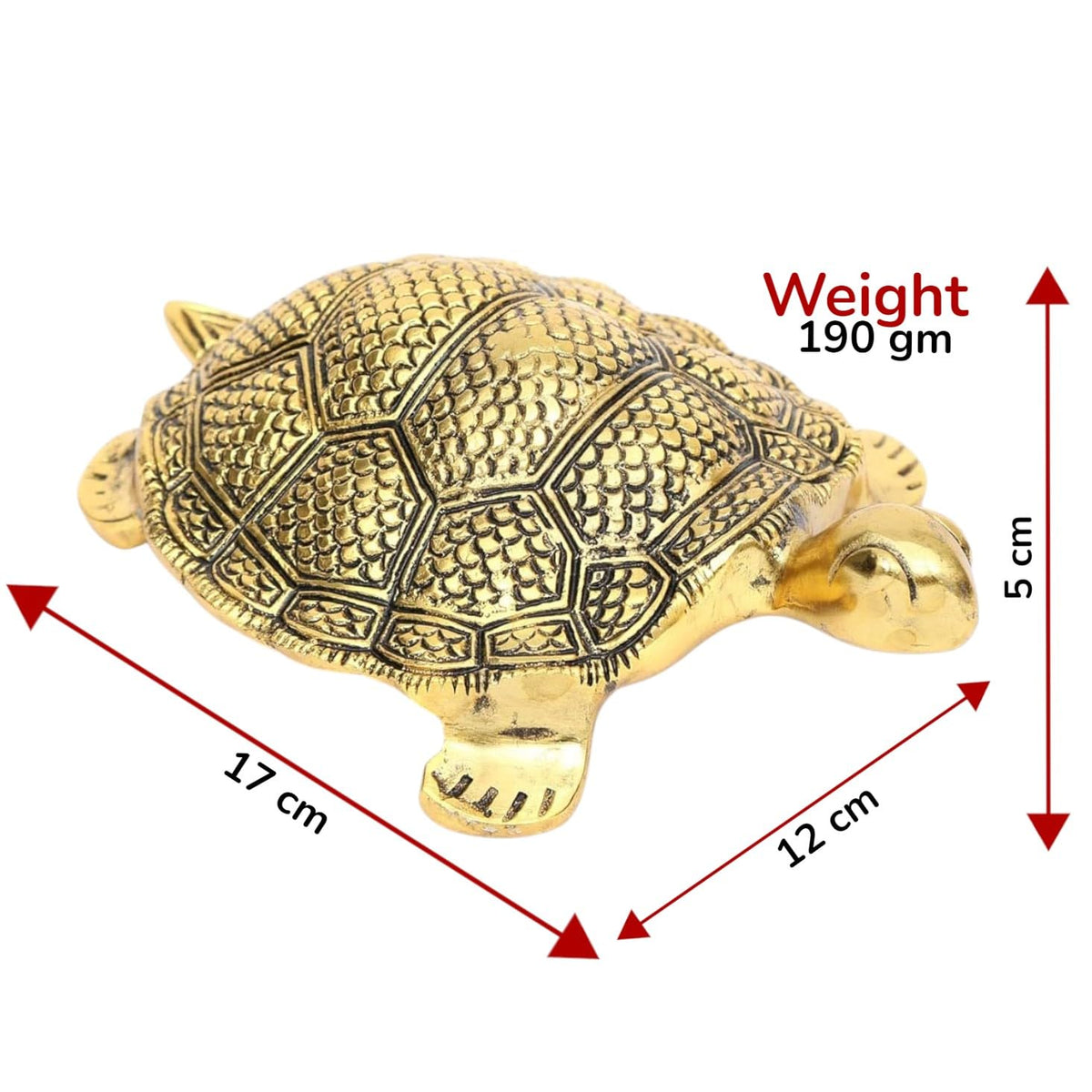 KridayKraft Kachhua Turtle for Vastu Feng Sui,Kachua Yantra for Good Luck & Evil Eye Protection,Metal Tortoise Staute Animal Showpiece Figurine & Gifting Items.